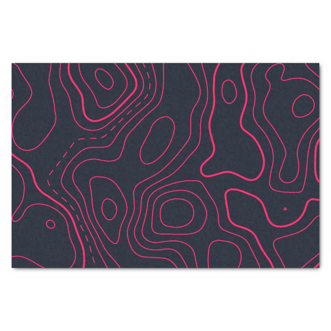 Topographic Map Pattern Tissue Paper | Zazzle