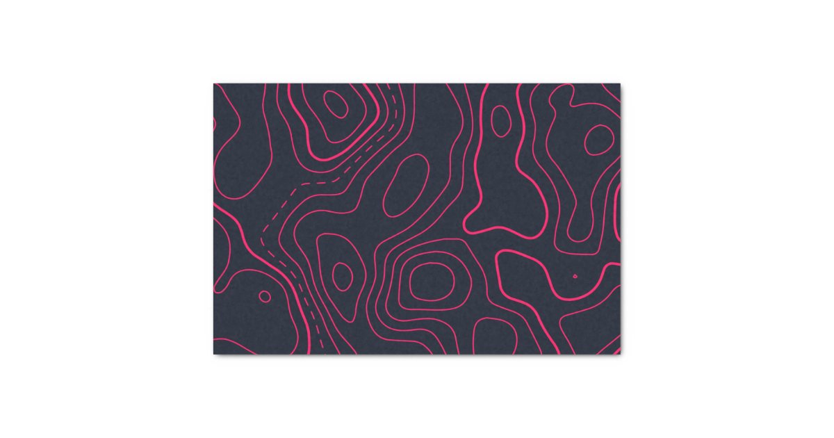 Topographic Map Pattern Tissue Paper | Zazzle