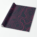 Topographic Map Pattern Wrapping Paper