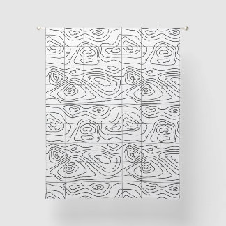 Topographic map sheer curtains