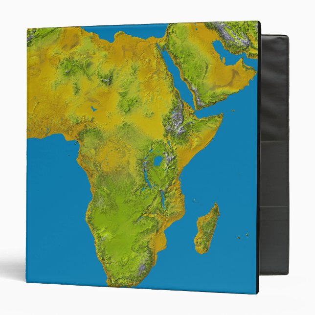 Topographic view of Africa Binder (Front/Inside)