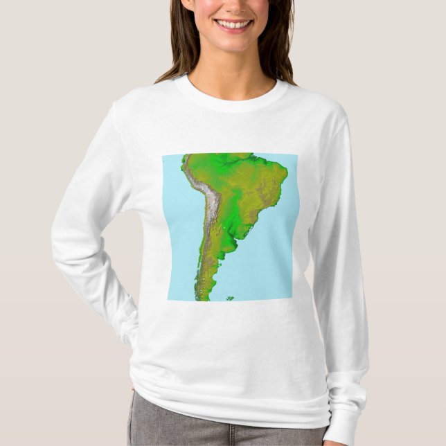 Topographic view of South America T-Shirt (Front)