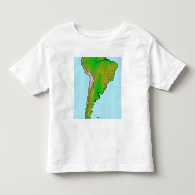 Topographic view of South America Toddler T-shirt (Front)