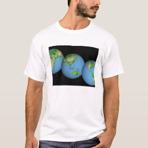 Topographic views of the world T-Shirt