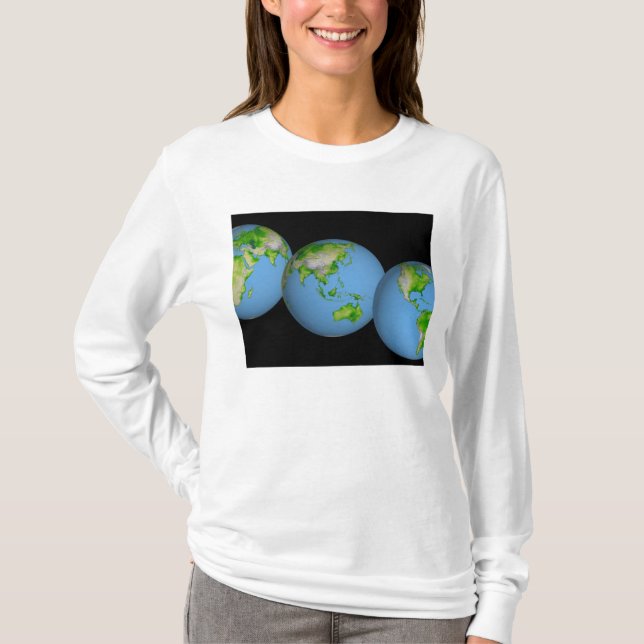 Topographic views of the world T-Shirt (Front)