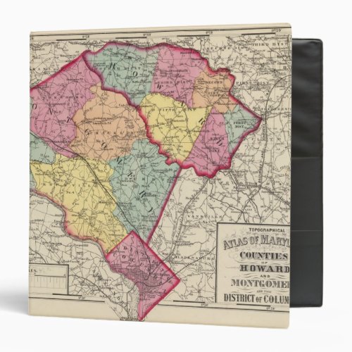 Topographical atlas of Maryland counties 2 Binder