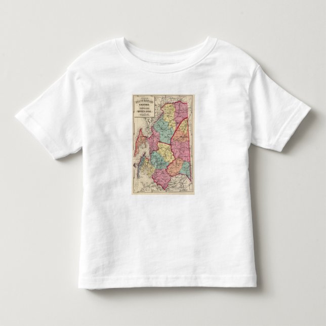 Topographical atlas of Maryland counties Toddler T-shirt (Front)