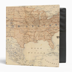 Topographical Map of the United States 3 Ring Binder