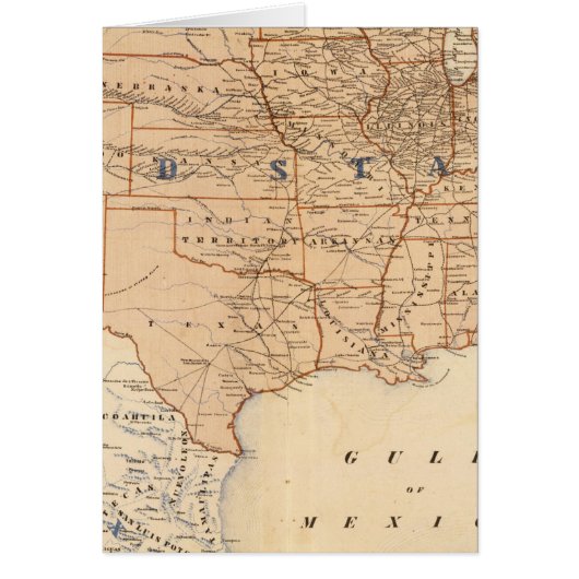 Topographical Map of the United States Cards (Front)