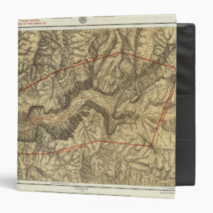 Topographical Map of The Yosemite Valley Binder