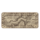 Topographical Map of The Yosemite Valley Cribbage Board (Front (Horizontal))