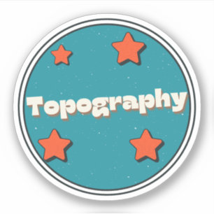 Topography Sticker