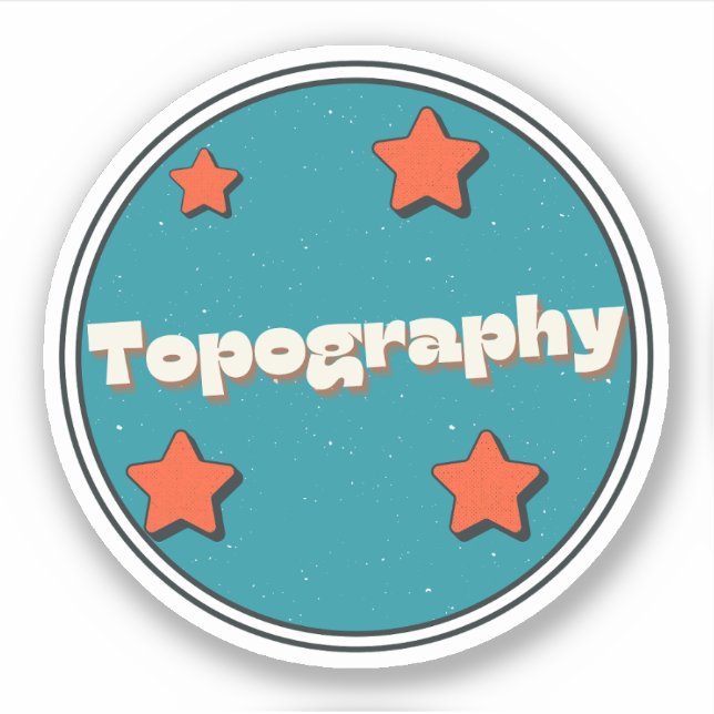 Topography Sticker (Front)