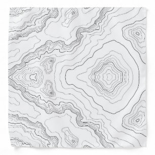 Topographyc map bandana