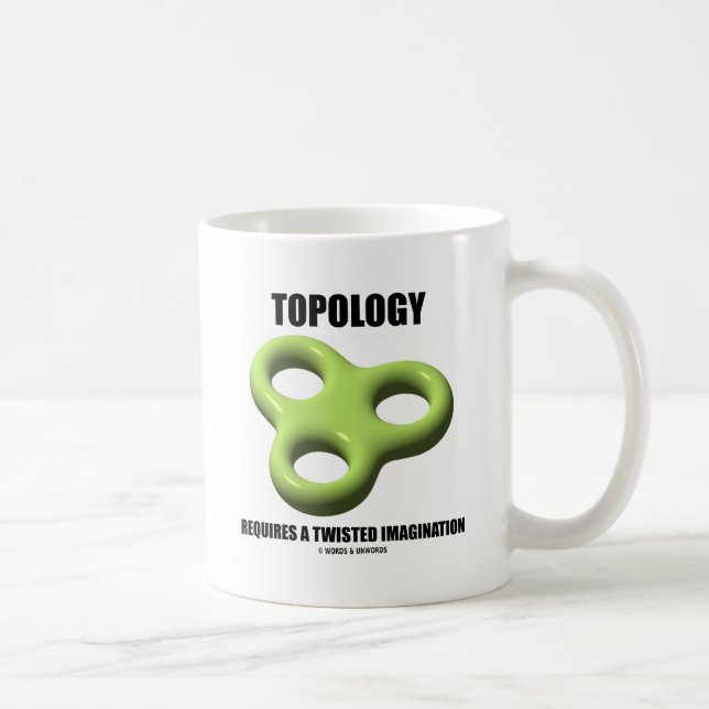 Topology Requires A Twisted Imagination (Toroid) Coffee Mug (Right)