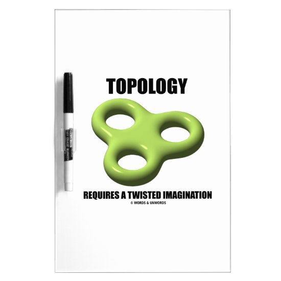 Topology Requires A Twisted Imagination Toroid Dry Erase Board
