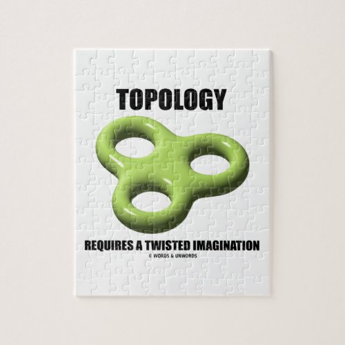 Topology Requires A Twisted Imagination Toroid Jigsaw Puzzle