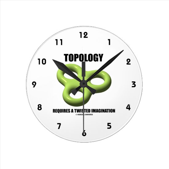 Topology Requires A Twisted Imagination Toroid Round Clock