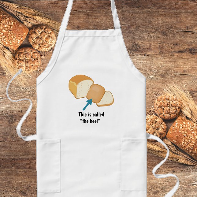 Topper, Heel, Crust? Funny Loaf of Bread debate Long Apron (Creator Uploaded)