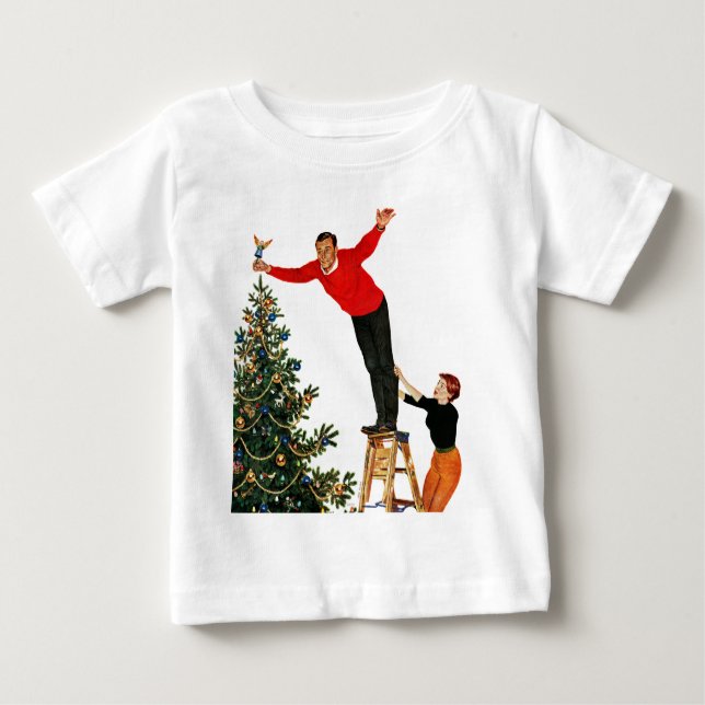Topping the Tree Baby T-Shirt (Front)