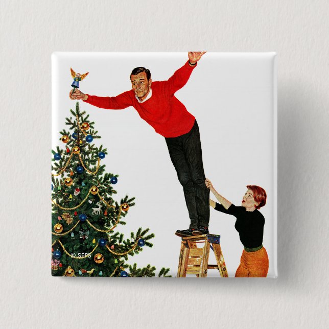 Topping the Tree Button (Front)