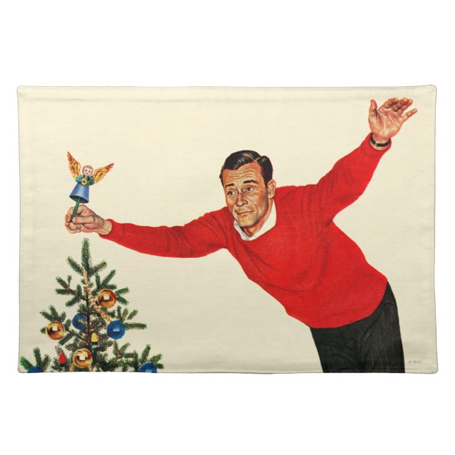 Topping the Tree Cloth Placemat (Front)