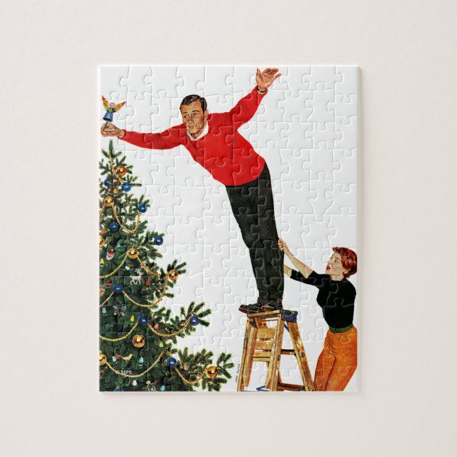 Topping the Tree Jigsaw Puzzle (Vertical)