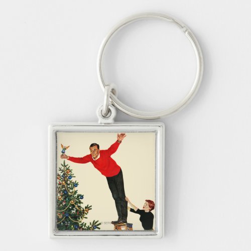 Topping the Tree Keychain