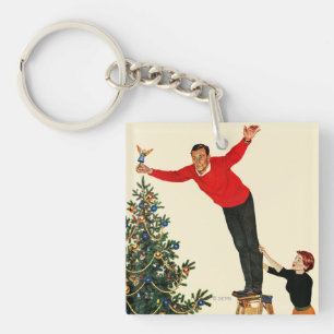 Topping the Tree Keychain
