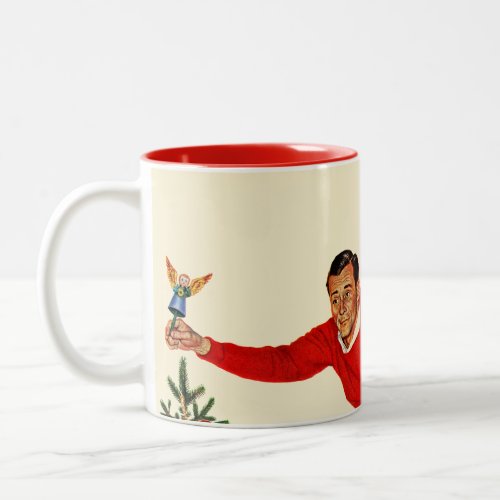 Topping the Tree Two_Tone Coffee Mug