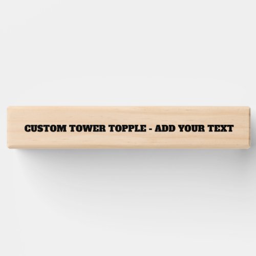 TOPPLE TOWER GAME CUSTOM