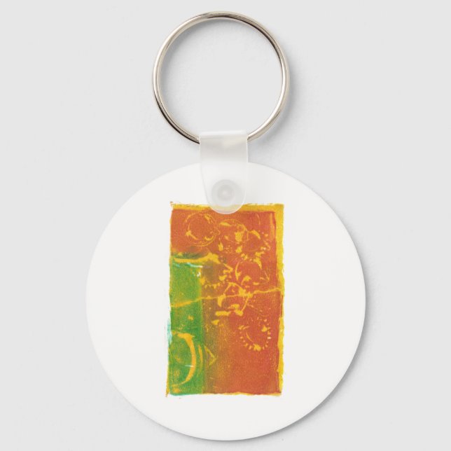 Toppling Flowers Keychain (Front)