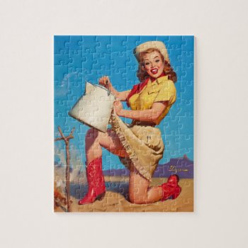 Tops In Service Pin Up Art Jigsaw Puzzle by Pin_Up_Art at Zazzle