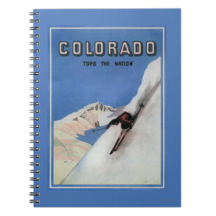 Tops the Nation - Skiing Promotional Poster Notebook