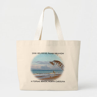 TOPSAIL BEACH 1, N TOPSAIL BEACH, NORTH CAROLIN... LARGE TOTE BAG