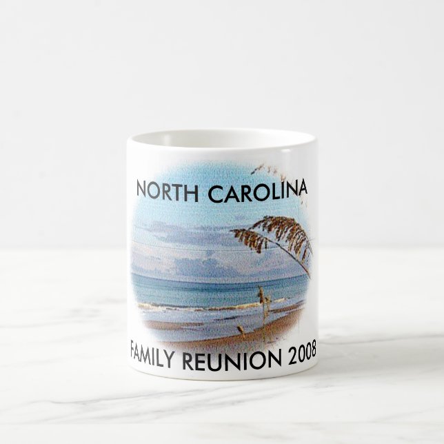 TOPSAIL BEACH 1, NORTH CAROLINA, FAMILY REUNION... COFFEE MUG (Center)