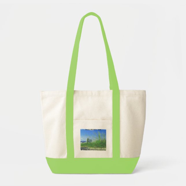 TOPSAIL BEACH 2, N TOPSAIL BEACH, NORTH CAROLIN... TOTE BAG (Front)