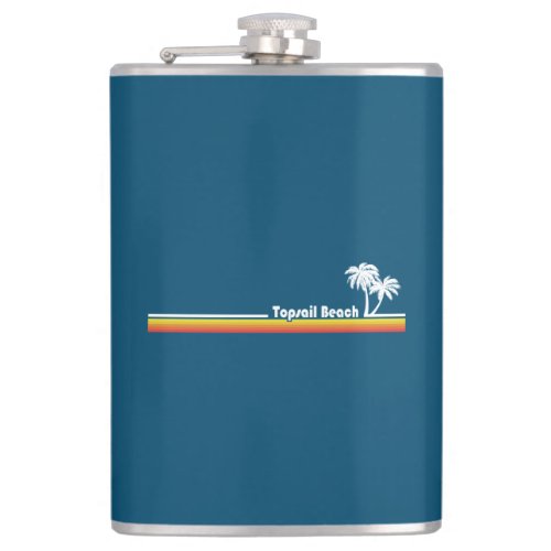 Topsail Beach North Carolina Flask