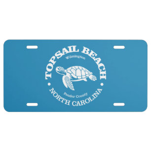 Topsail Beach (sea turtle) License Plate