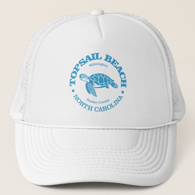 Topsail Beach (sea turtle) Trucker Hat (Front)
