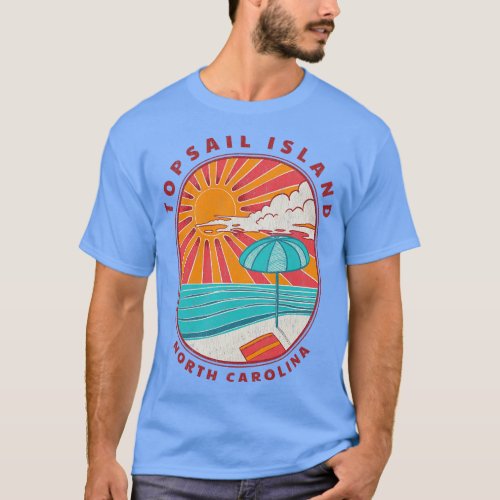 Topsail Island NC Summertime Vacationing Umbrella  T_Shirt