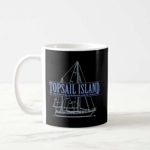 Topsail Island North Carolina Sailing Coffee Mug