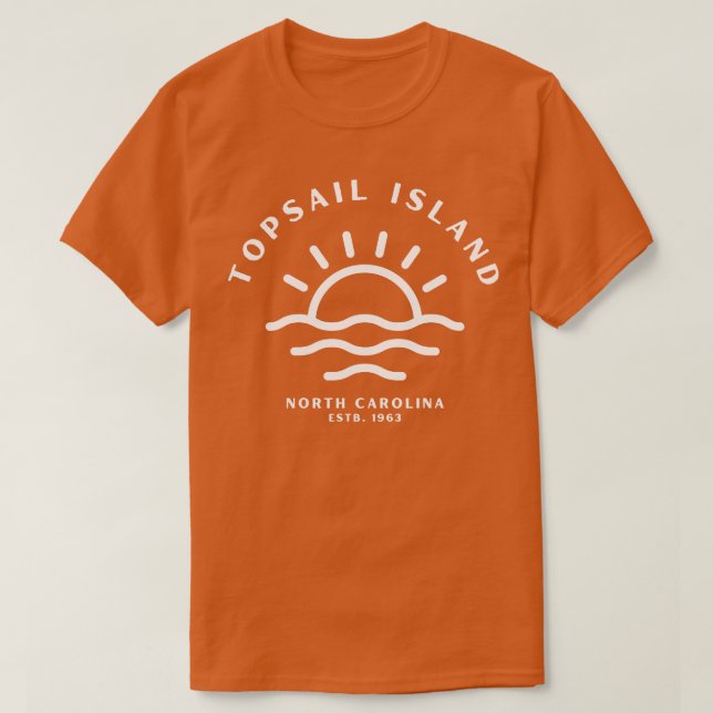 Topsail Island North olina Sunrise  2 T-Shirt (Design Front)