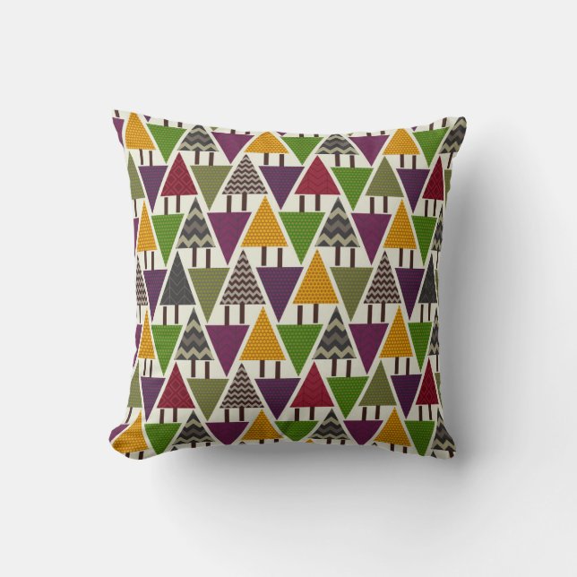 topsy forest light throw pillow (Front)
