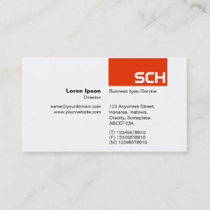 TopTag - Brick Red Business Card