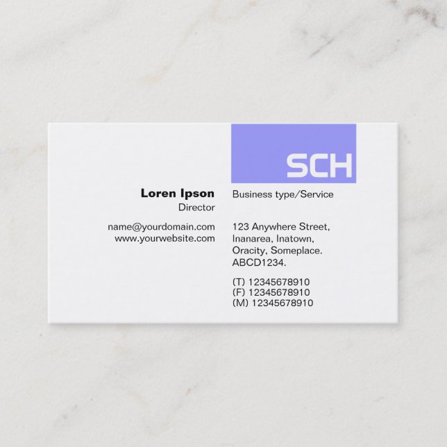 TopTag - Pastel Blue Business Card (Front)