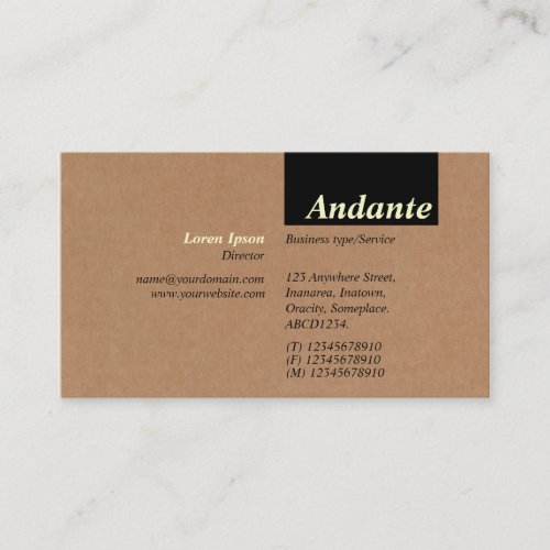 TopTag v3 - Cardboard Box Texture Business Card