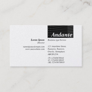 TopTag v3 - Tone Corner - Gray (Platinum) Business Card