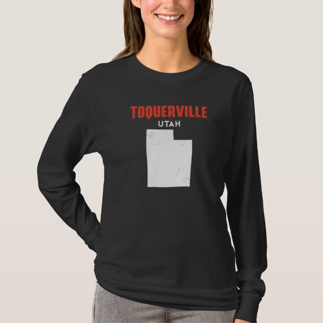 Toquerville Utah USA State America Travel Utahan   T-Shirt (Front)