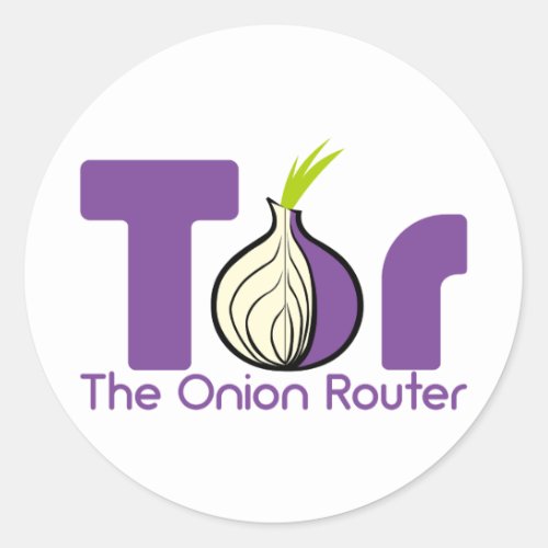 Tor _ The Onion Router Classic Round Sticker